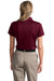 CornerStone CS413 Womens Select Moisture Wicking Short Sleeve Polo Shirt Maroon Model Back