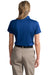 CornerStone CS413 Womens Select Moisture Wicking Short Sleeve Polo Shirt Royal Blue Model Back