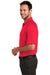 CornerStone CS420 Mens Select Tactical Moisture Wicking Short Sleeve Polo Shirt Red Model Side