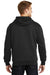 CornerStone CS620 Mens Full Zip Hooded Sweatshirt Hoodie Black Model Back