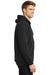 CornerStone CS620 Mens Full Zip Hooded Sweatshirt Hoodie Black Model Side