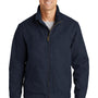 CornerStone Mens Duck Cloth Full Zip Jacket - Navy Blue