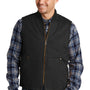 CornerStone Mens Duck Cloth Full Zip Vest - Black