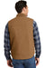 CornerStone CSV40 Mens Duck Cloth Full Zip Vest Duck Brown Model Back