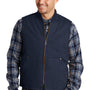 CornerStone Mens Duck Cloth Full Zip Vest - Navy Blue