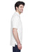 Devon & Jones D100 Mens Short Sleeve Polo Shirt White Model Side