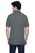 Devon & Jones D100 Mens Short Sleeve Polo Shirt Graphite Grey Model Back