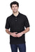 Devon & Jones D100 Mens Short Sleeve Polo Shirt Black Model Front