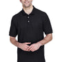 Devon & Jones Mens Short Sleeve Polo Shirt - Black