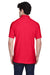 Devon & Jones D100 Mens Short Sleeve Polo Shirt Red Model Back