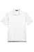 Devon & Jones D100 Mens Short Sleeve Polo Shirt White Flat Front