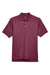 Devon & Jones D100 Mens Short Sleeve Polo Shirt Burgundy Flat Front