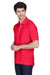 Devon & Jones D100 Mens Short Sleeve Polo Shirt Red Model 3q