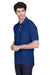 Devon & Jones D100 Mens Short Sleeve Polo Shirt True Royal Blue Model 3q