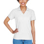 Devon & Jones Womens Short Sleeve Polo Shirt - White