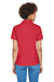 Devon & Jones D100W Womens Short Sleeve Polo Shirt Red Model Back