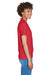 Devon & Jones D100W Womens Short Sleeve Polo Shirt Red Model Side