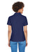 Devon & Jones D100W Womens Short Sleeve Polo Shirt Navy Blue Model Back