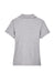 Devon & Jones D100W Womens Short Sleeve Polo Shirt Heather Grey Flat Back