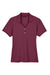 Devon & Jones D100W Womens Short Sleeve Polo Shirt Burgundy Flat Front