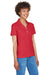 Devon & Jones D100W Womens Short Sleeve Polo Shirt Red Model 3q