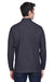 Devon & Jones D110 Mens Long Sleeve Polo Shirt Navy Blue Model Back