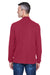 Devon & Jones D420 Mens Sueded Jersey Long Sleeve Mock Neck T-Shirt Crimson Red Model Back