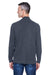 Devon & Jones D420 Mens Sueded Jersey Long Sleeve Mock Neck T-Shirt Navy Blue Model Back