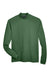 Devon & Jones D420 Mens Sueded Jersey Long Sleeve Mock Neck T-Shirt Forest Green Flat Front