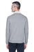 Devon & Jones D475 Mens Wrinkle Resistant V-Neck Sweater Heather Grey Model Back