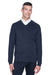 Devon & Jones D475 Mens Wrinkle Resistant V-Neck Sweater Navy Blue Model Front