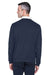 Devon & Jones D475 Mens Wrinkle Resistant V-Neck Sweater Navy Blue Model Back