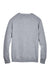 Devon & Jones D475 Mens Wrinkle Resistant V-Neck Sweater Heather Grey Flat Back