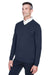 Devon & Jones D475 Mens Wrinkle Resistant V-Neck Sweater Navy Blue Model 3q