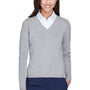 Devon & Jones Womens Wrinkle Resistant V-Neck Sweater - Heather Grey - Closeout