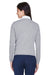 Devon & Jones D475W Womens Wrinkle Resistant V-Neck Sweater Heather Grey Model Back