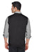 Devon & Jones D477 Mens Wrinkle Resistant V-Neck Sweater Vest Black Model Back