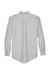 Devon & Jones D620/D620T Mens Crown Woven Collection Wrinkle Resistant Long Sleeve Button Down Shirt w/ Pocket Silver Grey Flat Back