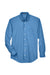 Devon & Jones D620/D620T Mens Crown Woven Collection Wrinkle Resistant Long Sleeve Button Down Shirt w/ Pocket French Blue Flat Front