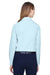 Devon & Jones D620W Womens Crown Woven Collection Wrinkle Resistant Long Sleeve Button Down Shirt Crystal Blue Model Back