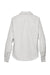 Devon & Jones D620W Womens Crown Woven Collection Wrinkle Resistant Long Sleeve Button Down Shirt Silver Grey Flat Back