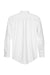 Devon & Jones D630 Mens Crown Woven Collection Wrinkle Resistant Long Sleeve Button Down Shirt w/ Pocket White Flat Back