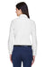 Devon & Jones D630W Womens Crown Woven Collection Wrinkle Resistant Long Sleeve Button Down Shirt White Model Back