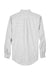 Devon & Jones D640 Mens Crown Woven Collection Wrinkle Resistant Long Sleeve Button Down Shirt w/ Pocket Silver Grey Flat Back