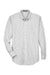 Devon & Jones D640 Mens Crown Woven Collection Wrinkle Resistant Long Sleeve Button Down Shirt w/ Pocket Silver Grey Flat Front