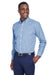 Devon & Jones D640 Mens Crown Woven Collection Wrinkle Resistant Long Sleeve Button Down Shirt w/ Pocket French Blue Model 3q