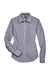 Devon & Jones D640W Womens Crown Woven Collection Wrinkle Resistant Long Sleeve Button Down Shirt Navy Blue Flat Front