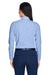 Devon & Jones D645W Womens Crown Woven Collection Wrinkle Resistant Long Sleeve Button Down Shirt French Blue Model Back