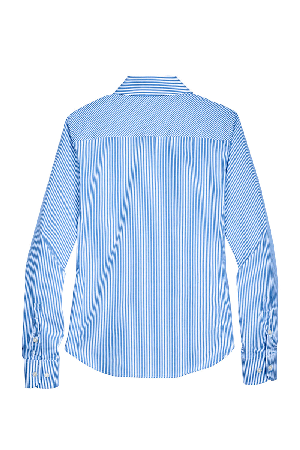 Devon & Jones D645W Womens Crown Woven Collection Wrinkle Resistant Long Sleeve Button Down Shirt French Blue Flat Back