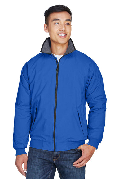 Devon & Jones D700 Mens Classic Full Zip Jacket True Royal Blue Model Front